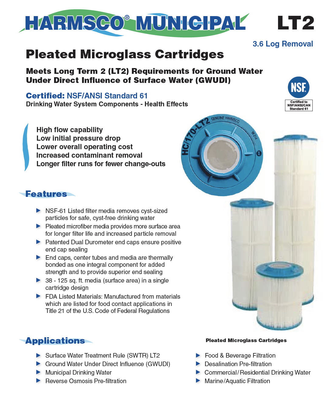 Harmsco Residential Cluster Filter Parts Diagrams